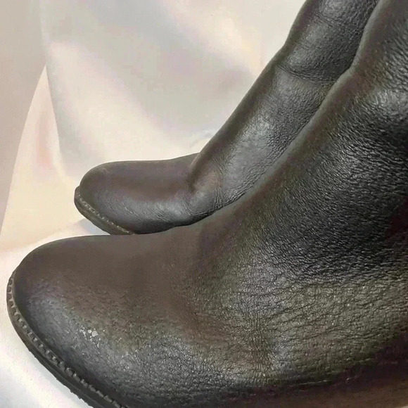 Black Leather Ankle Boot 8m - Picture 4 of 11